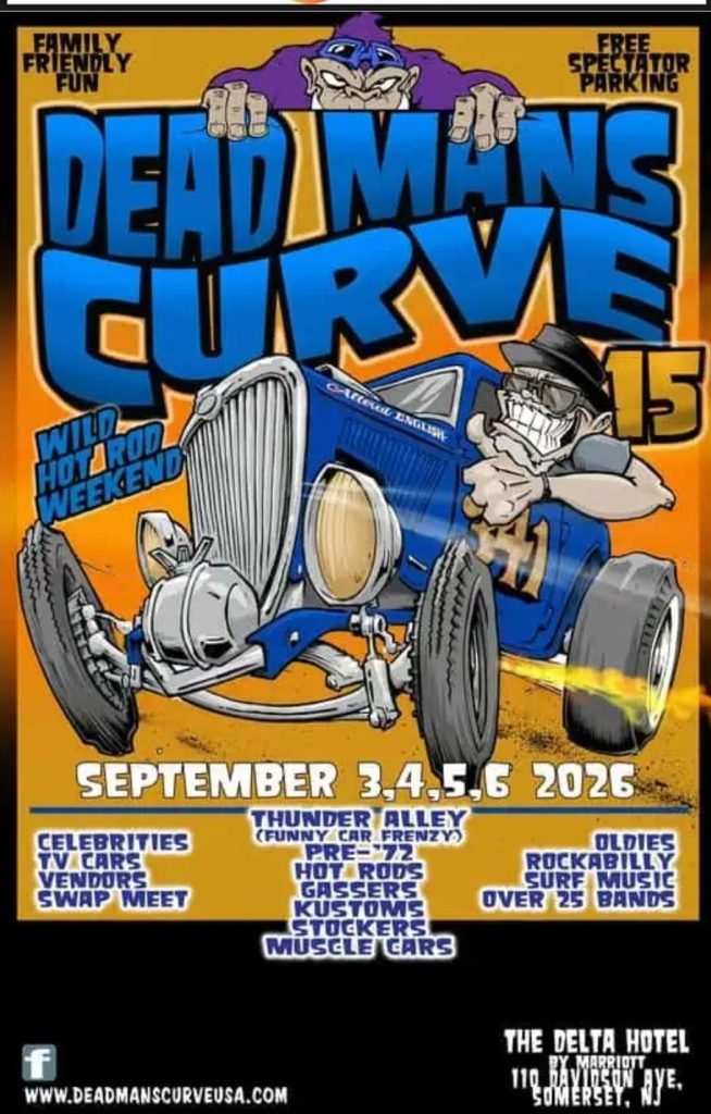 Dead Mans Curve 15 event at The Delta Hotel in Somerset, NJ on September 3, 2026