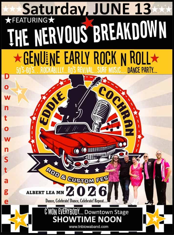 Eddie Cochran Rod & Custom Fest event at Albert Lea MN in Albert Lea, MN on June 13, 2026