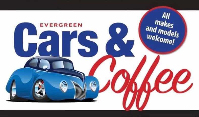 Evergreen Cars & Coffee event at 170 NE 192nd Ave in Vancouver, WA on June 21, 2026