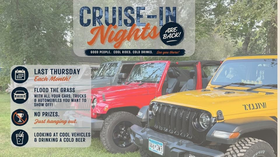 Garphish Cruise-In Nights event at Garphish Brewing Company in Bethel, MN on June 25, 2026