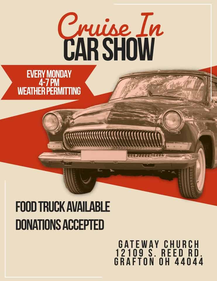 Gateway Church Cruise in Car Show event at Gateway Church in Grafton, OH on June 29, 2026