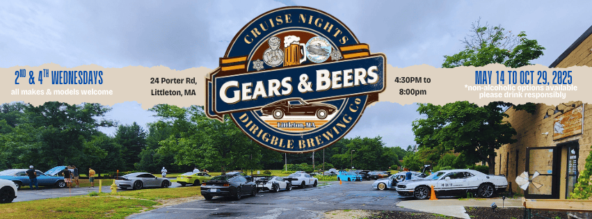 Gears & Beers Cruise Nights at Dirigible Brewing event at Dirigible Brewing Company in Littleton, MA on June 24, 2026