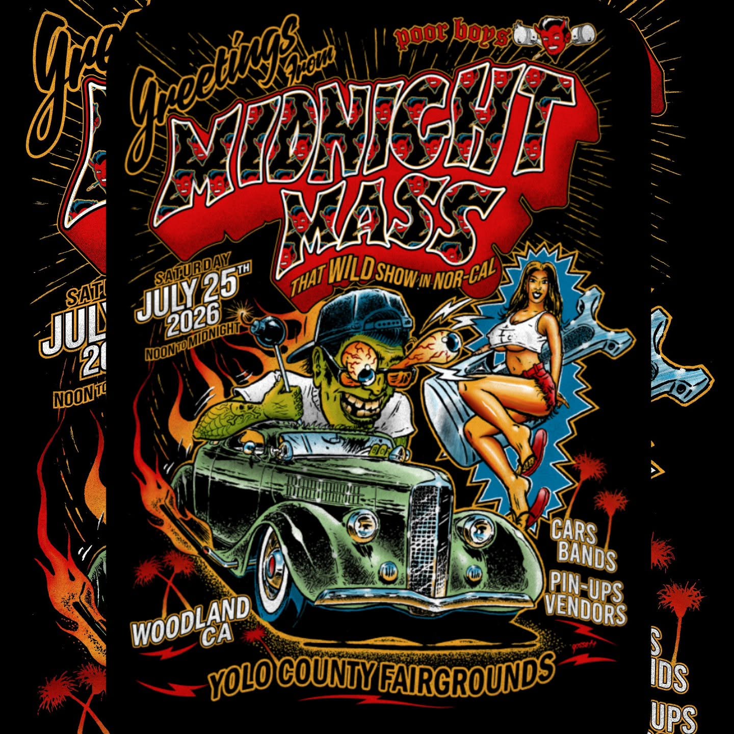 Greetings From Midnight Mass event at Yolo County Fairgrounds in CA, CA on July 25, 2026