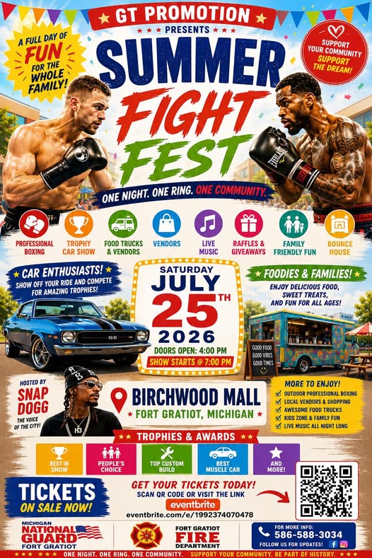 GT Promotion Summer Fight Fest event at Birchwood Mall in Fort Gratiot, MI on July 25, 2026