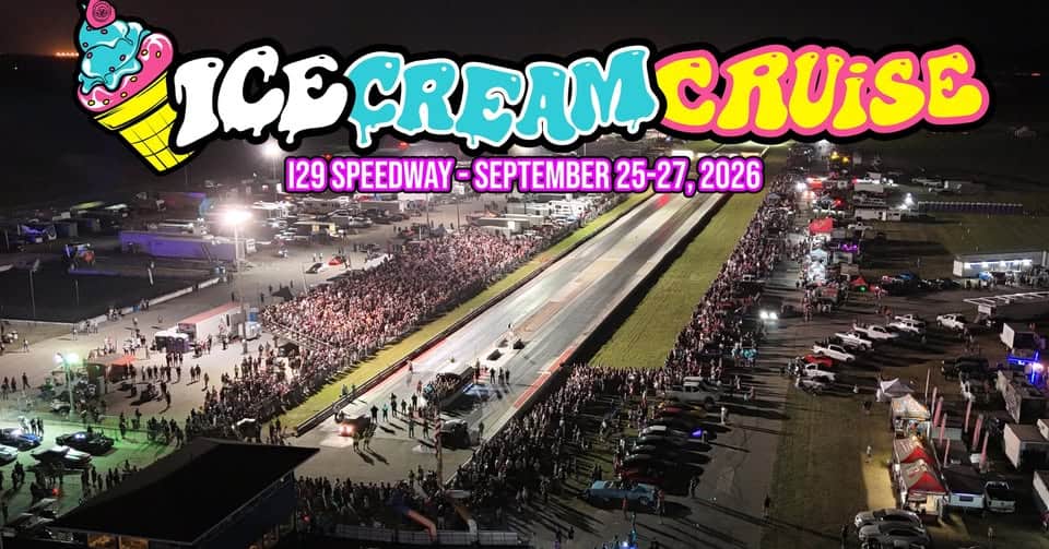 Ice Cream Cruise 2026 event at I29 Speedway in Pacific Junction, IA on September 25, 2026