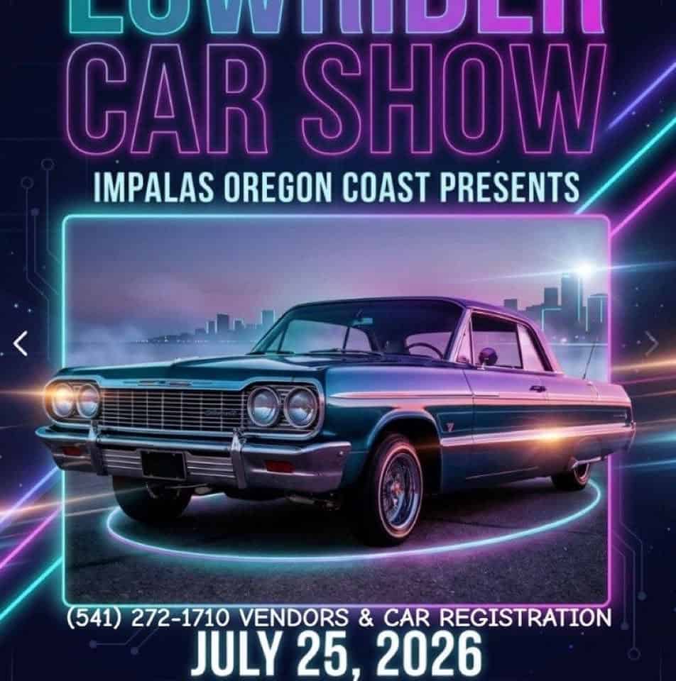 Impalas Oregon Coast Lowrider Car Show event at Lincoln City Outlet Mall in Lincoln City, OR on July 25, 2026
