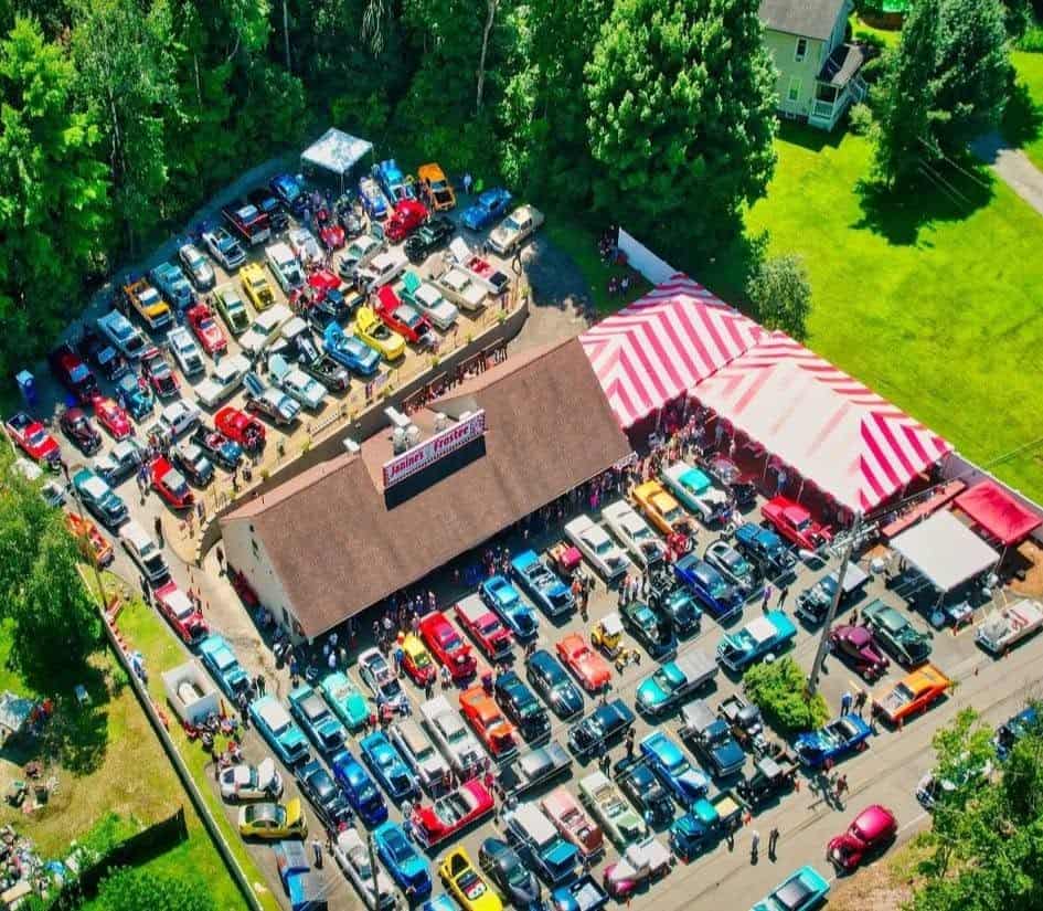 Janine's Frostee Annual Car Show event at Janine's Frostee in Ware, MA on July 18, 2026
