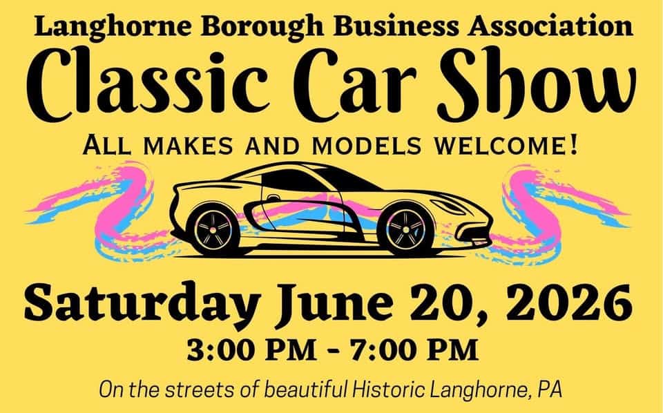 Langhorne Car Show event at Historic Langhorne in Langhorne, PA on June 20, 2026