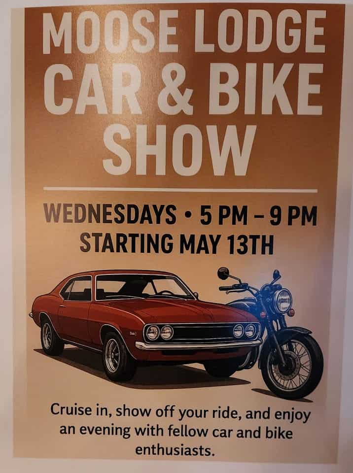 Moose Lodge 963 Car & Bike Show event at Moose Lodge 963 in Maplewood, MN on June 24, 2026