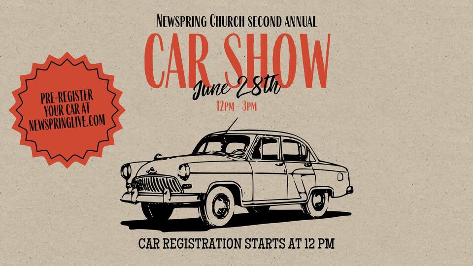 Newspring Church Second Annual Car Show event at Newspring Church in Springboro, OH on June 28, 2026