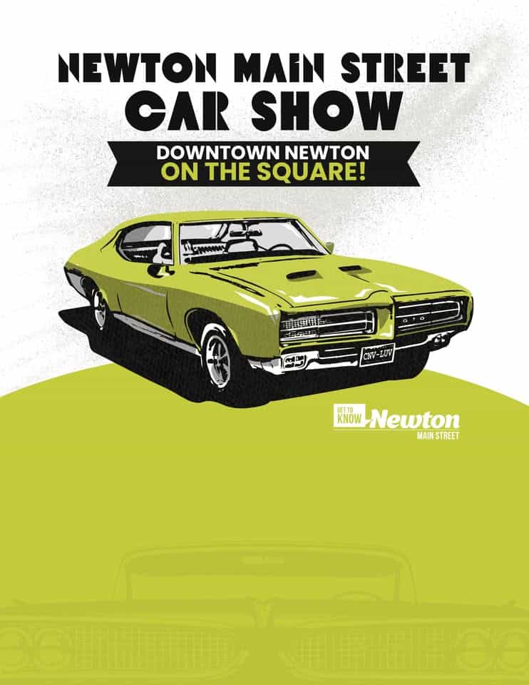 Newton Main Street Car Show event at Downtown Newton in Newton, IA on June 13, 2026