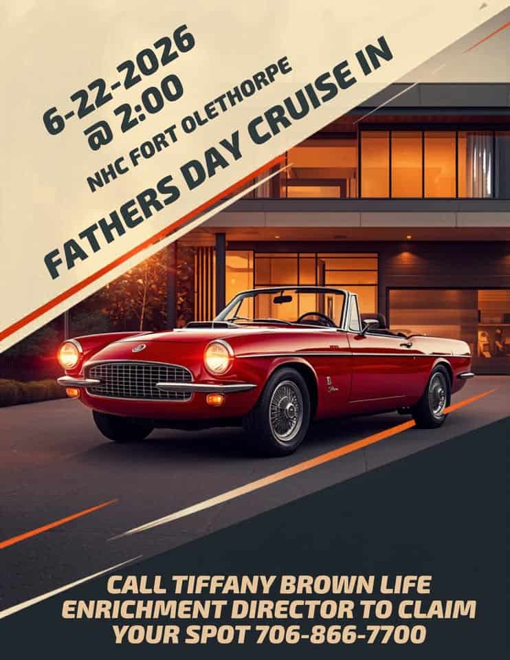 NHC Fort Oglethorpe Fathers Day Cruise In event at NHC Fort Oglethorpe in Fort Oglethorpe, GA on June 22, 2026