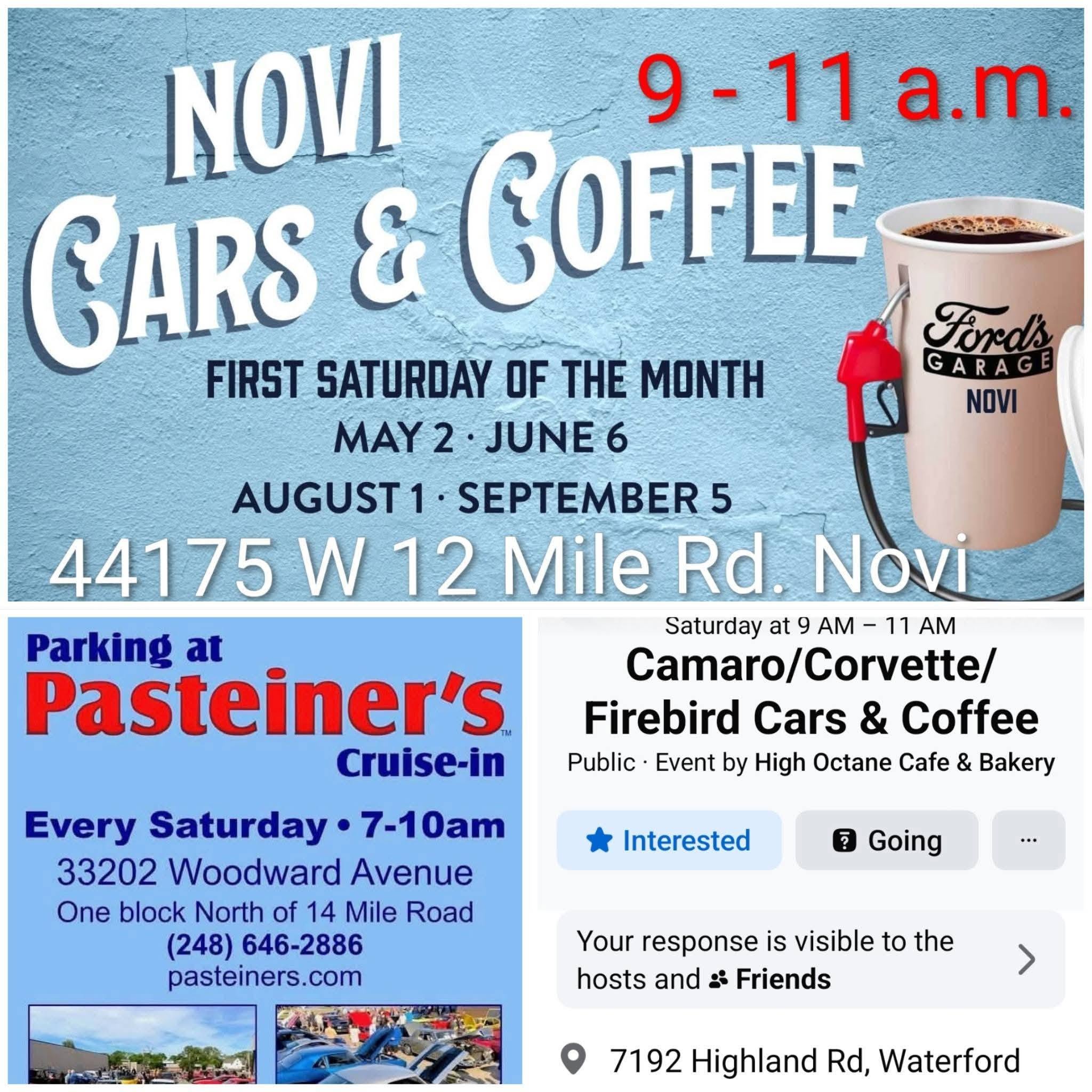 Novi Cars & Coffee event at 44175 W 12 Mile Rd. Novi in Novi, MI on July 4, 2026