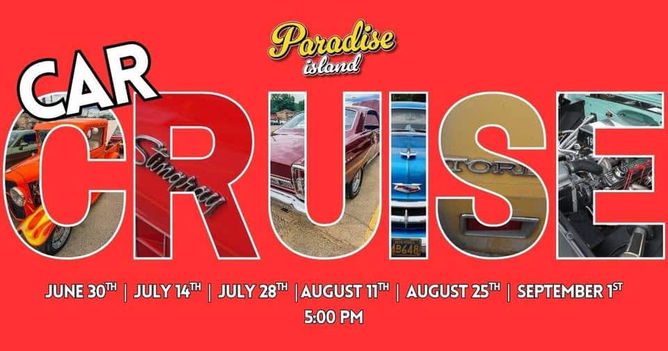 Paradise Island Car Cruise event at Paradise Island in Pittsburgh, PA on June 30, 2026