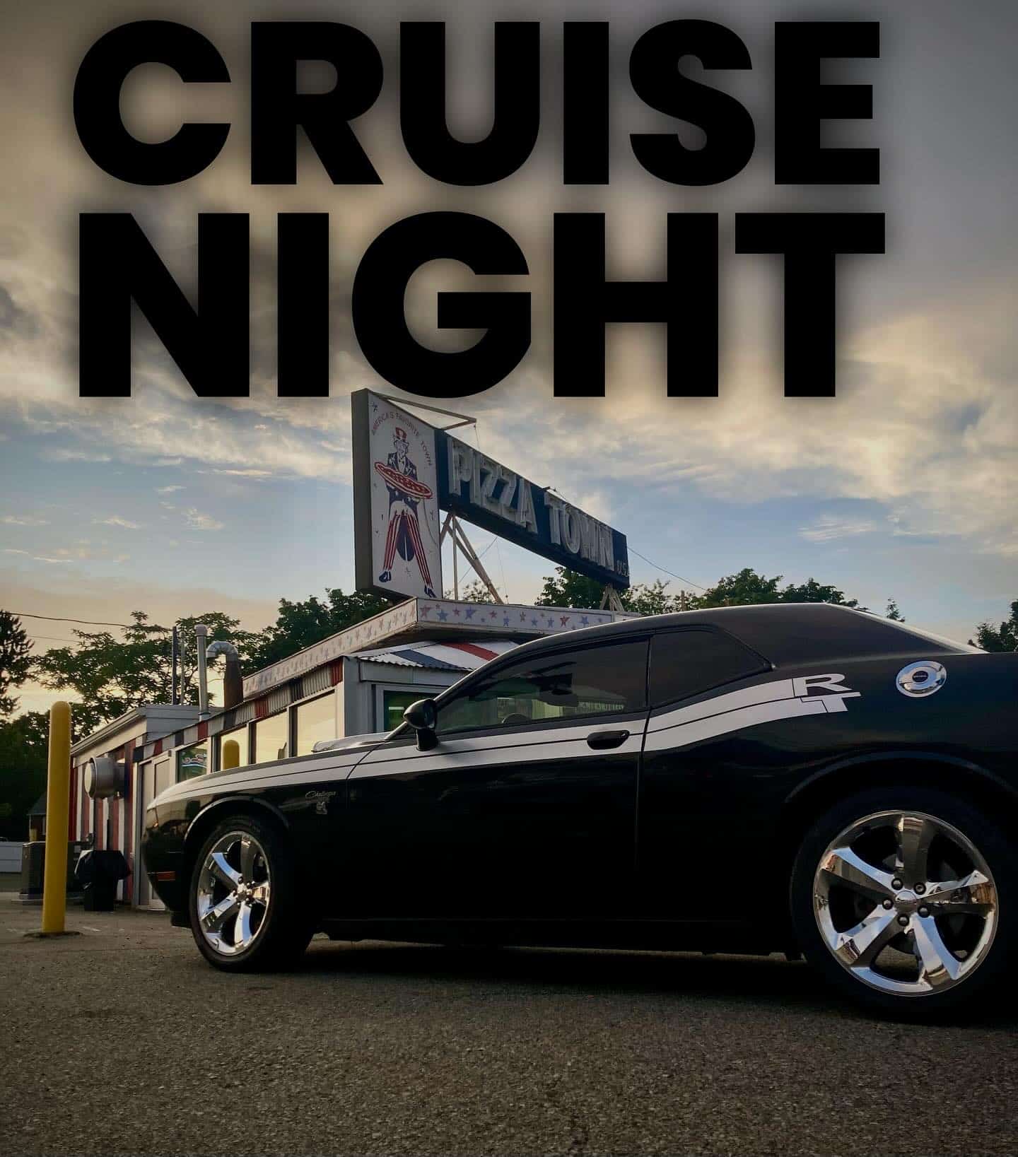 Pizza Town Cruise Night event at Pizza Town in Elmwood Park, NJ on June 24, 2026