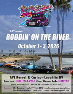 River Cruisers Car Club Roddin’ on the River car show in Laughlin, NV
