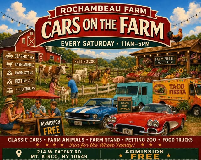 Rochambeau Farm Cars on the Farm event at Rochambeau Farm in Freehold, NJ on June 13, 2026