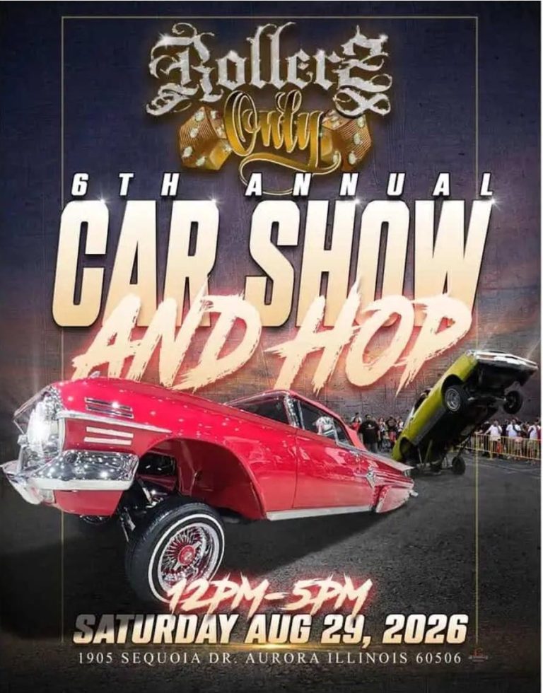 Rollerz Only 6th Annual Car Show and Hop event at 1905 Sequoia Dr. in Aurora, IL on August 29, 2026