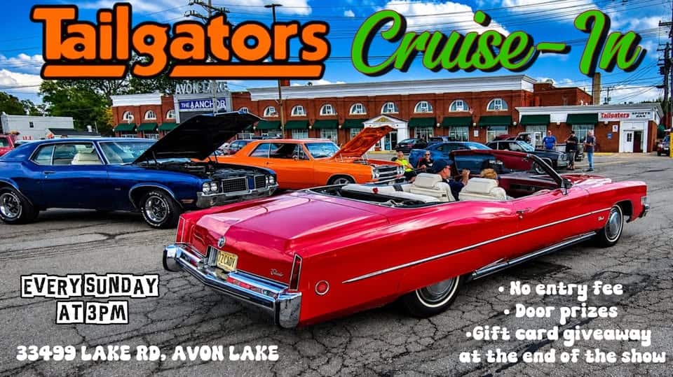 Tailgators Sports Bar Weekly Cruise-In event at Tailgators Sports Bar in Avon Lake, OH on June 14, 2026