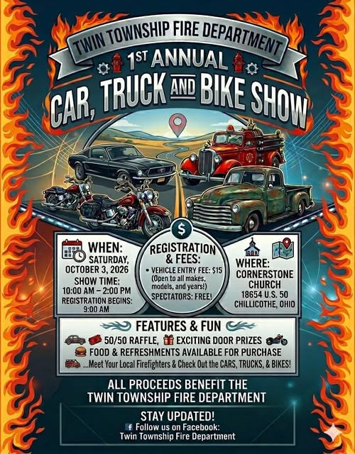 Twin Township Fire Department 1st Annual Car, Truck and Bike Show car show in Midwest City, OK