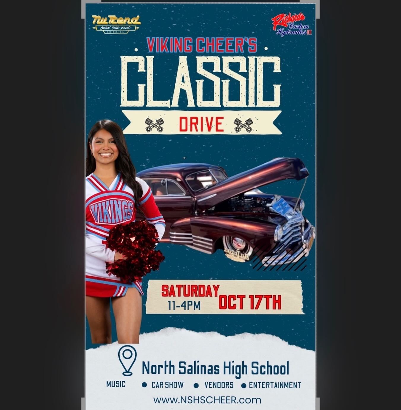 Viking Cheer's Classic Drive event at North Salinas High School in Salinas, CA on October 17, 2026