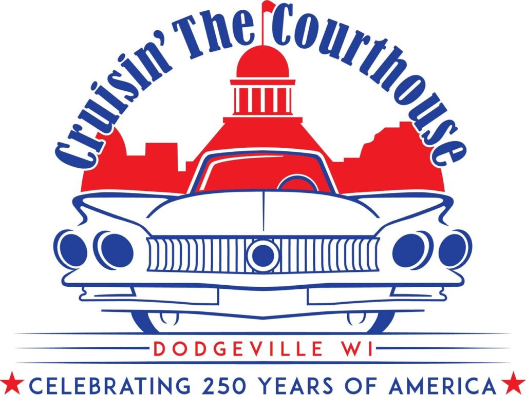 Cruisin' the Courthouse Dodgeville event at Courthouse in Dodgeville, WI on July 9, 2026