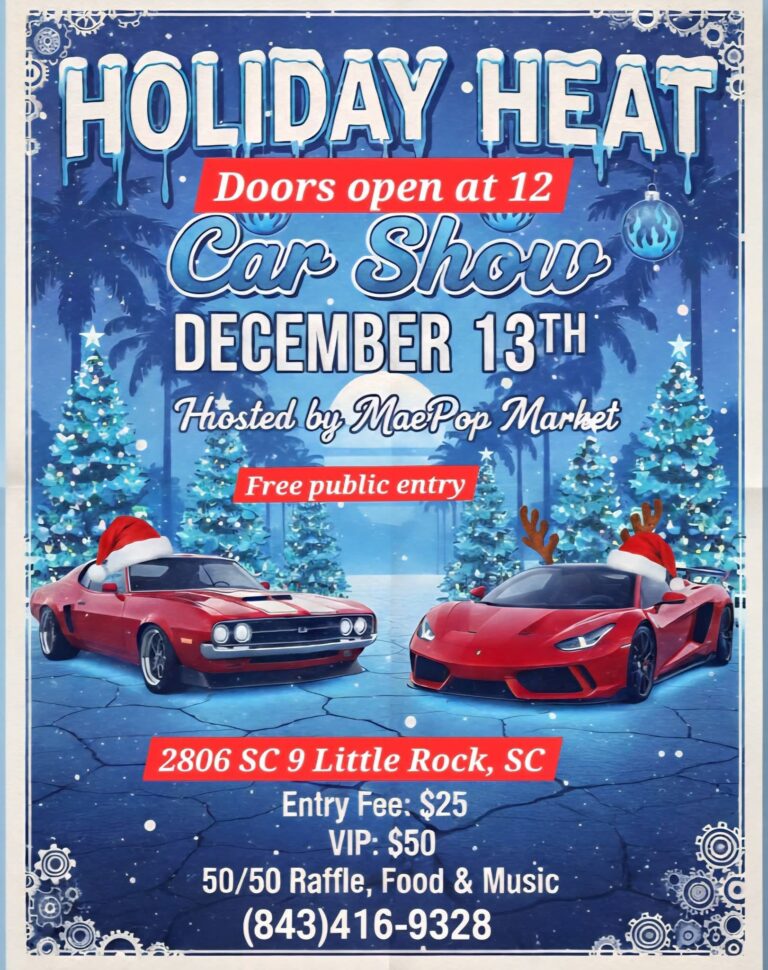Mae Pop Market Holiday Heat Car Show car show in Little Rock, SC