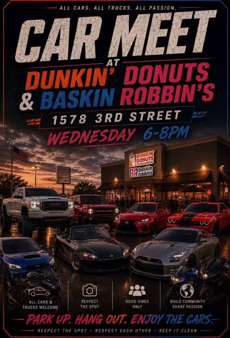 Dunkin’ Donuts & Baskin Robbins Wednesday Car Meet car show in Winter Haven, FL