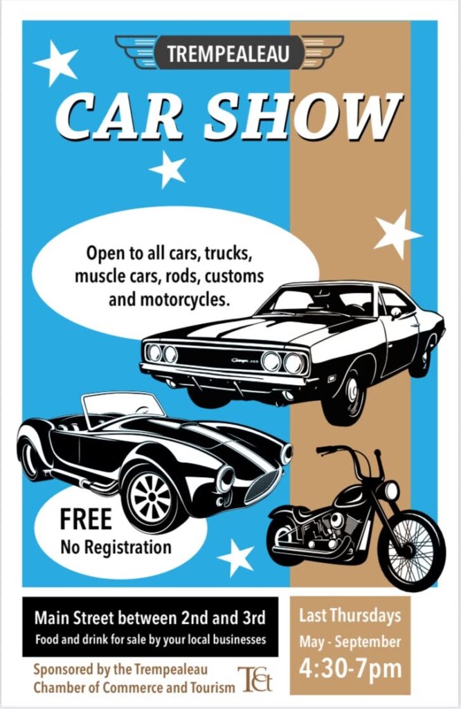 Trempealeau Chamber of Commerce Main Street Car Show event at Main Street in Trempealeau, WI on July 30, 2026