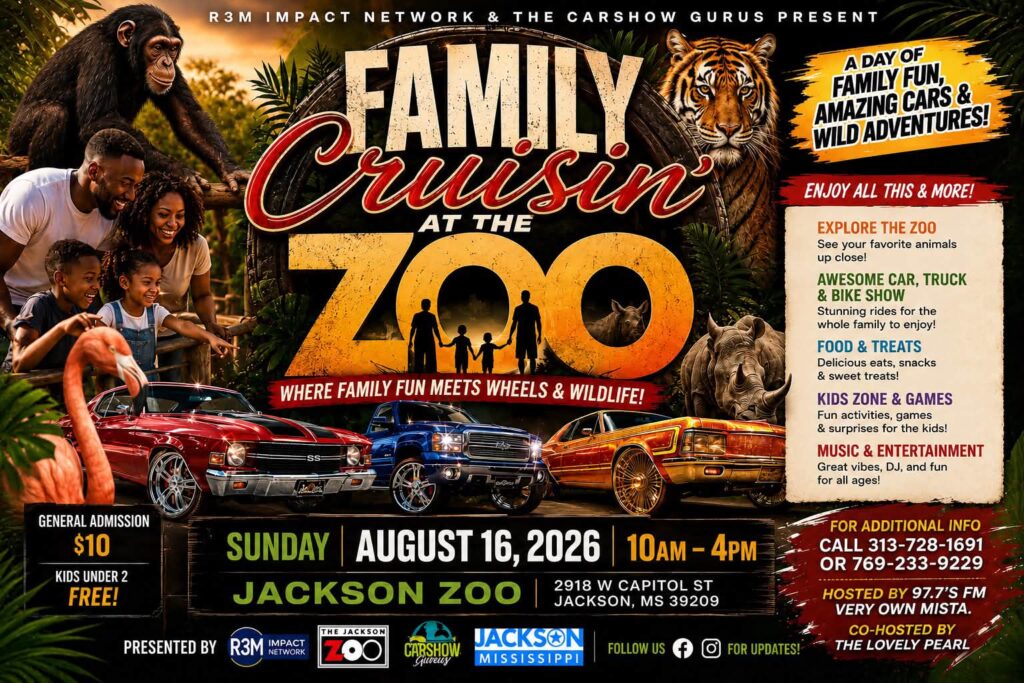 Family Cruisin at the Zoo event at Jackson Zoo in Jackson, MS on August 16, 2026
