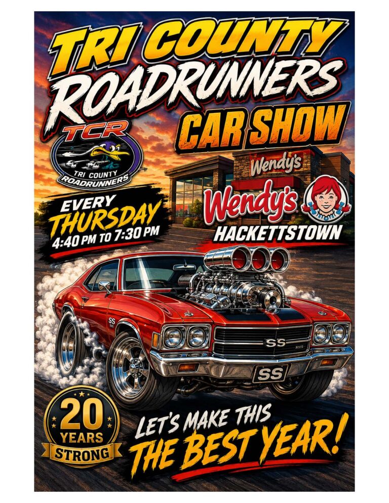 Tri County Roadrunners Car Show car show in Hackettstown, NJ