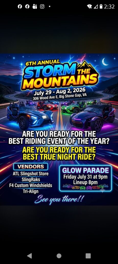Storm the Mountains event at 306 Wood Ave E in Big Stone Gap, VA on July 29, 2026