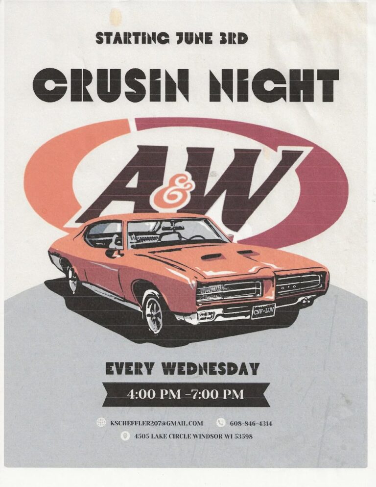 Crusin Night at A&W car show in Windsor, WI