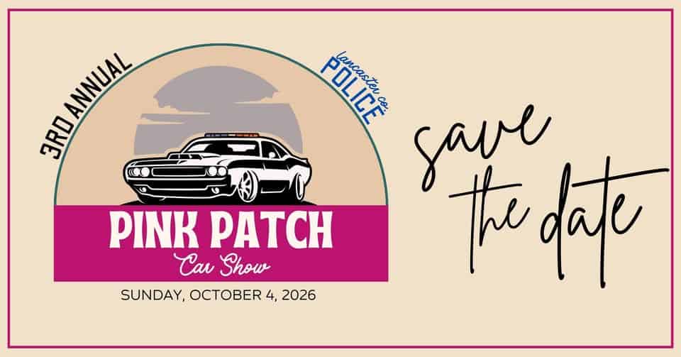3rd Annual Pink Patch Car Show event at 700 Indian Springs Dr in Lancaster, PA on October 4, 2026