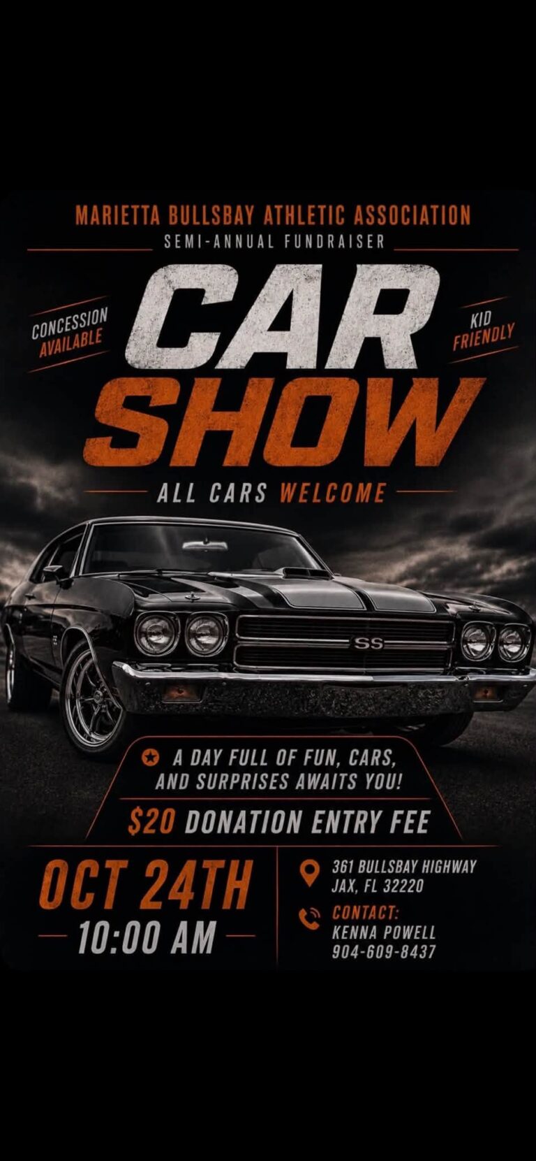 Marietta Bullsbay Athletic Association Car Show car show in Jacksonville, FL