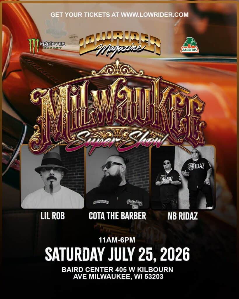 Lowrider Magazine Milwaukee Super Show event at Baird Center in Milwaukee, WI on July 25, 2026