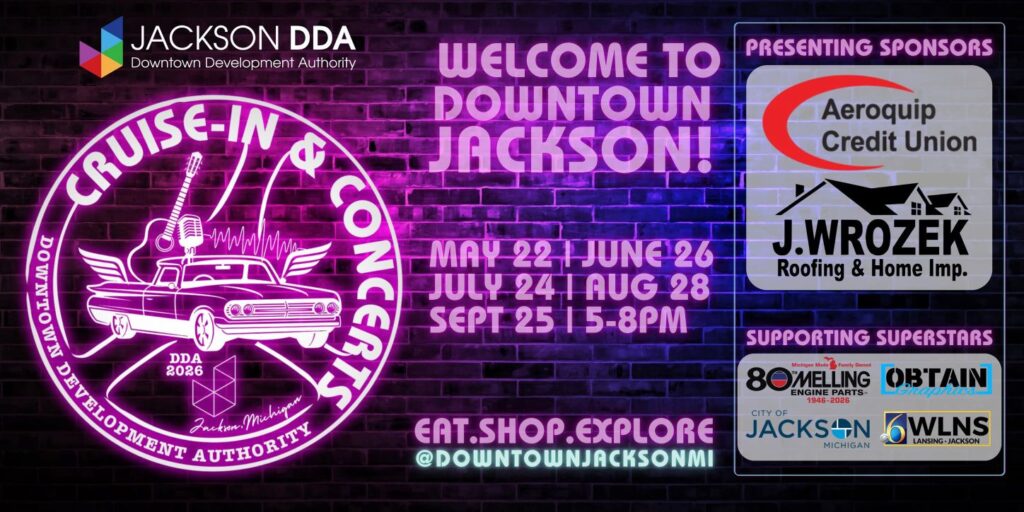 Downtown Jackson DDA Cruise-In & Concerts event at Downtown Jackson in Jackson, MI on July 24, 2026