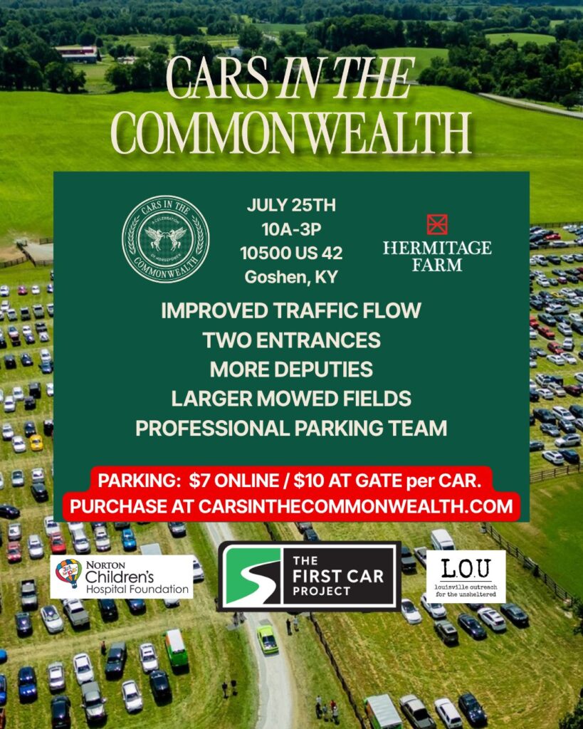 Cars in the Commonwealth event at 10500 US 42 in Goshen, KY on July 25, 2026