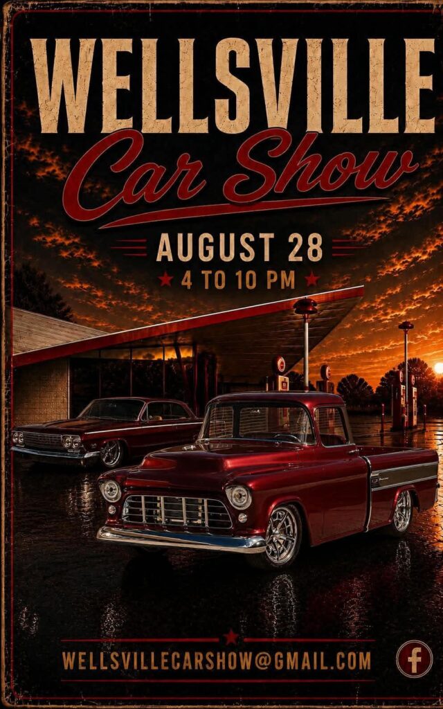 Wellsville Car Show event at Downtown Wellsville in Wellsville, NY on August 28, 2026