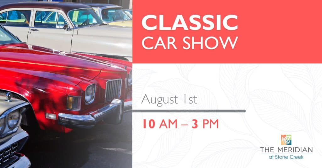 Classic Car Show at Meridian at Stone Creek event at Meridian at Stone Creek in Federal Way, WA on August 1, 2026