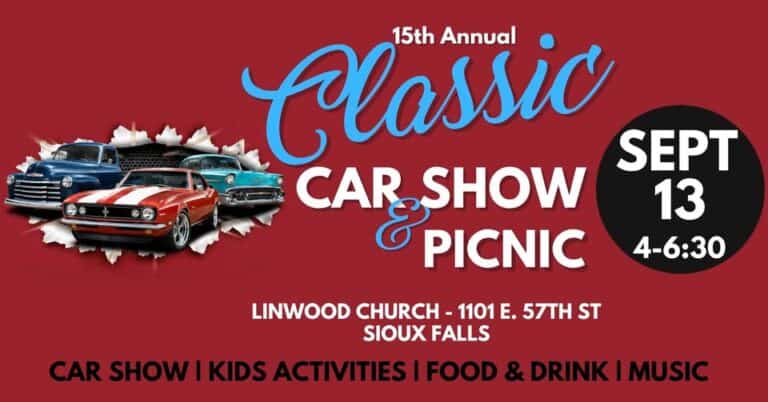 Linwood Church 15th Annual Classic Car Show & Picnic car show in Sioux Falls, SD