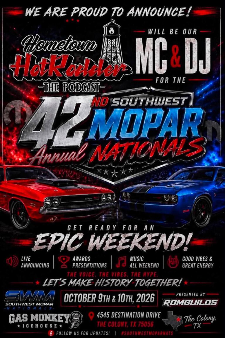Southwest Mopar 42nd Annual Nationals car show in The Colony, TX