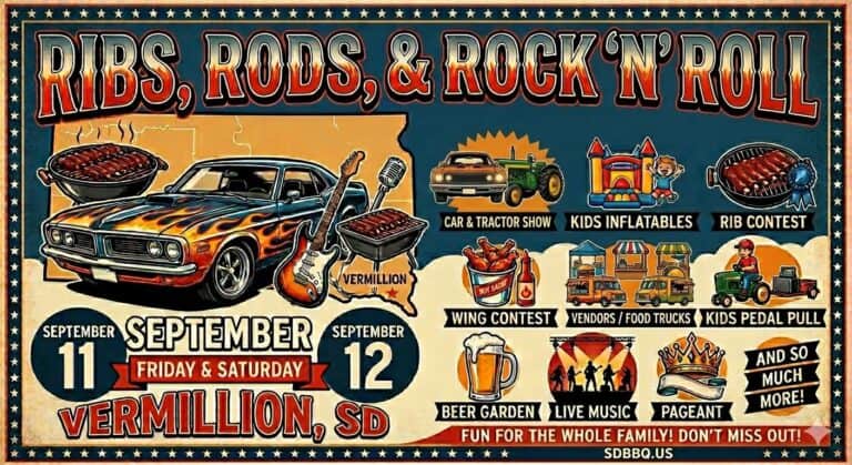 Ribs, Rods, & Rock ‘n Roll Car Show car show in Vermillion, SD