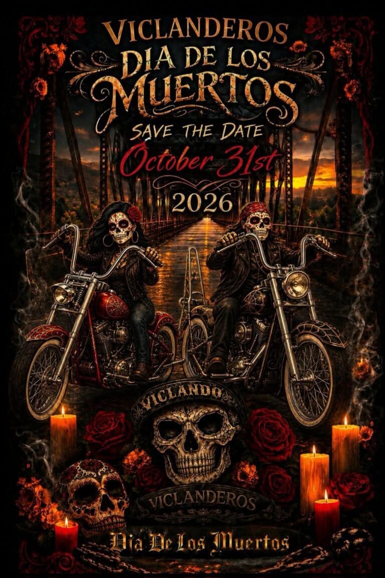 Viclanderos 3rd Annual Dia De Los Muertos Ride car show in Avondale, AZ