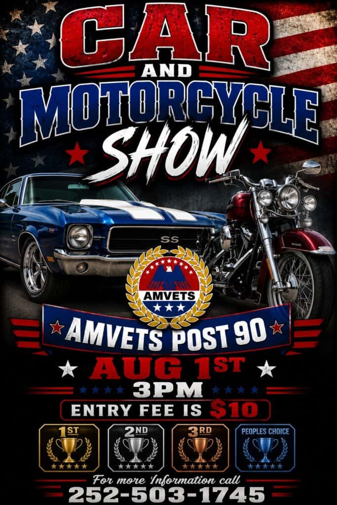 Car and Motorcycle Show at Amvets Post 90 event at Amvets Post 90 in Decatur, TN on August 1, 2026