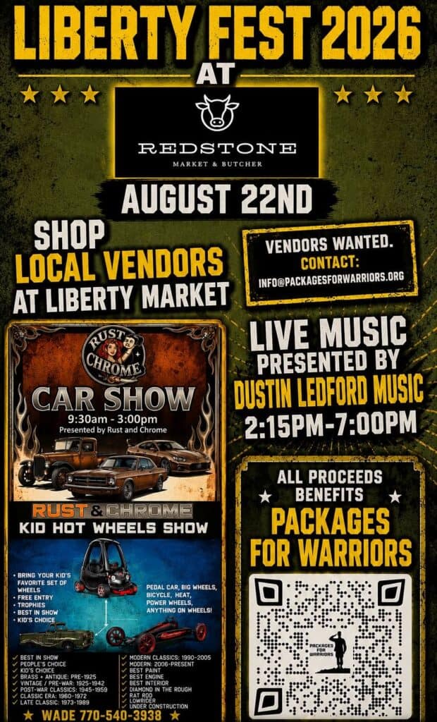 Liberty Fest 2026 at Redstone Market & Butcher event at Redstone Market & Butcher in Athens, GA on August 22, 2026