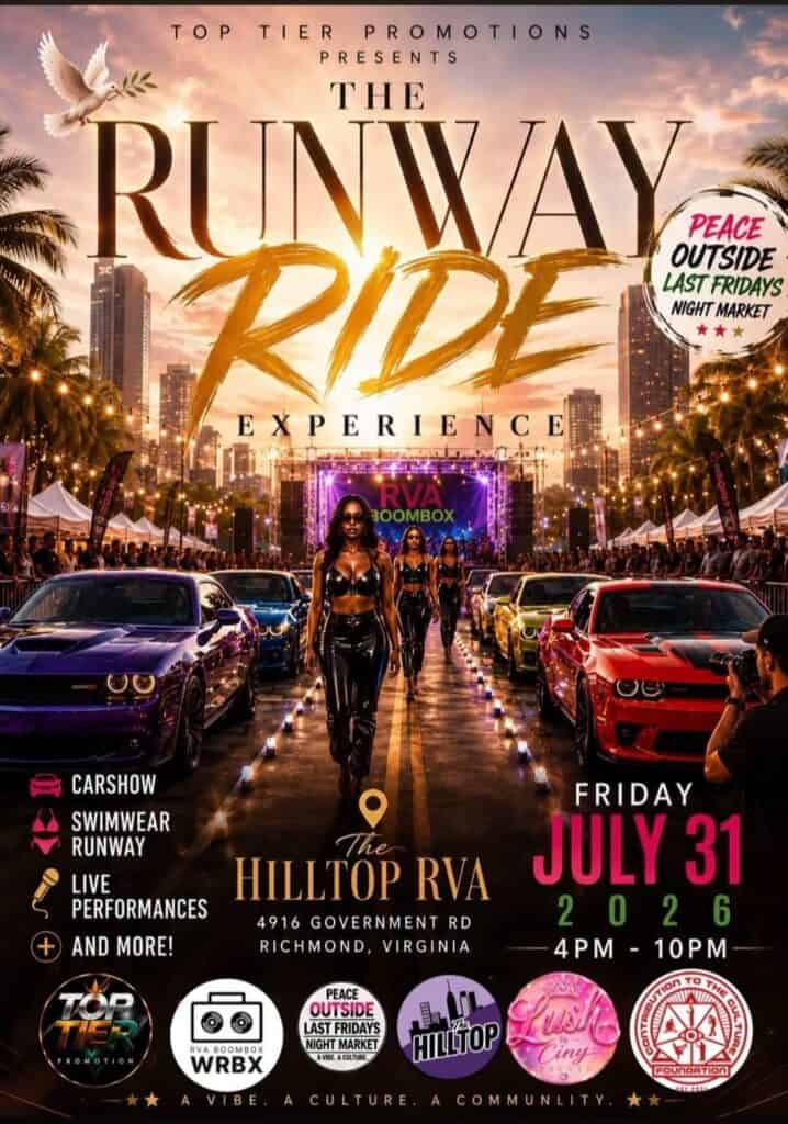 Top Tier Promotions Runway Ride Experience event at The Hilltop RVA in Richmond, VA on July 31, 2026