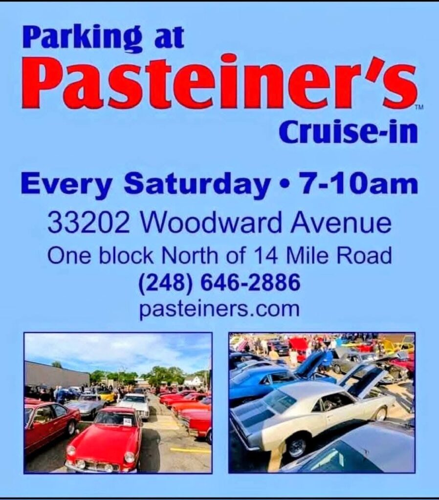 Pasteiner's Cruise-In event at Pasteiner's in Birmingham, MI on July 4, 2026