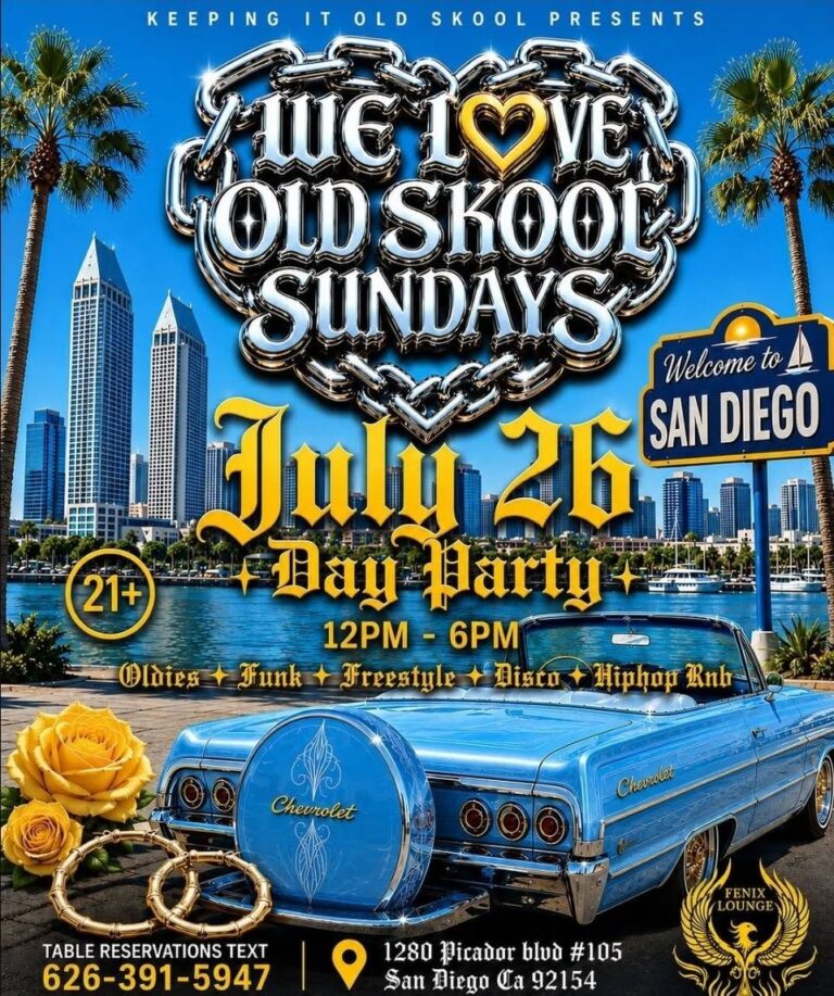 Old Skool Sundays car show in San Diego, CA