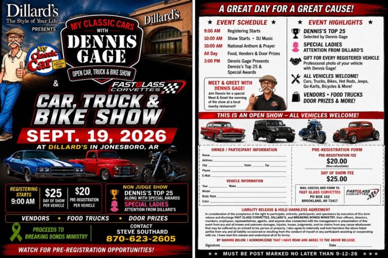 My Classic Cars with Dennis Gage Car Show car show in Jonesboro, AR